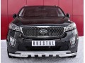 KIA SORENTO PRIME CRDI 2015-2018 Защита переднего бампера d63дуга-d63 уголки+клыки KSPZ-002205