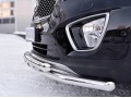 KIA SORENTO PRIME CRDI 2015-2018 Защита переднего бампера d63дуга-d63 уголки+клыки KSPZ-002205