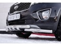 KIA SORENTO PRIME CRDI 2015-2018 Защита переднего бампера d63дуга-d63 уголки+клыки KSPZ-002205