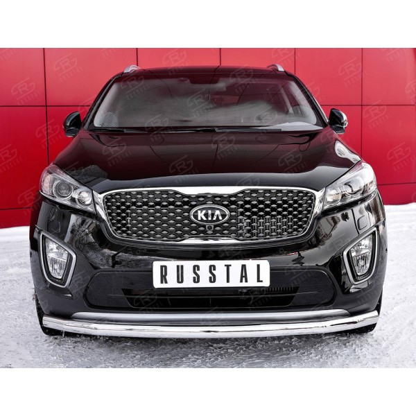 KIA SORENTO PRIME CRDI 2015-2018 Защита переднего бампера d63 секции KSPZ-002206