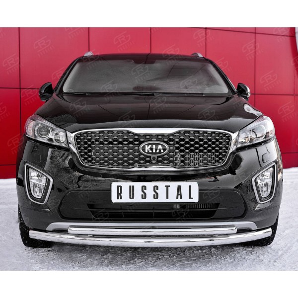 KIA SORENTO PRIME CRDI 2015-2018 Защита переднего бампера d63 дуга-Ф42 дуга KSPZ-002207