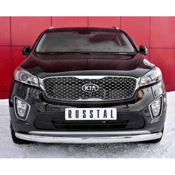 KIA SORENTO PRIME CRDI 2015-2018 Защита переднего бампера 75х42 дуга KSPZ-002209