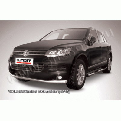 Защита переднего бампера Volkswagen Touareg 2010-2014