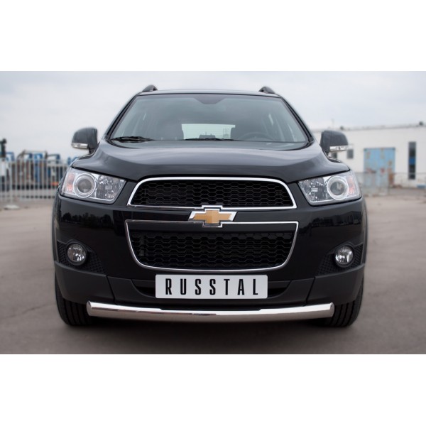 Защита переднего бампера d76 (дуга) Chevrolet Captiva 2011-2013