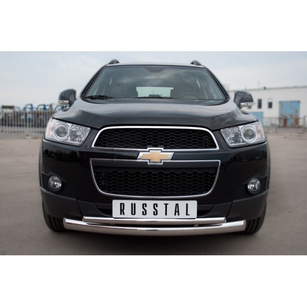 Защита переднего бампера d76/42 (дуга) Chevrolet Captiva 2011-2013