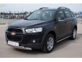 Защита переднего бампера 75х42/75х42 овалы Chevrolet Captiva 2011-2013