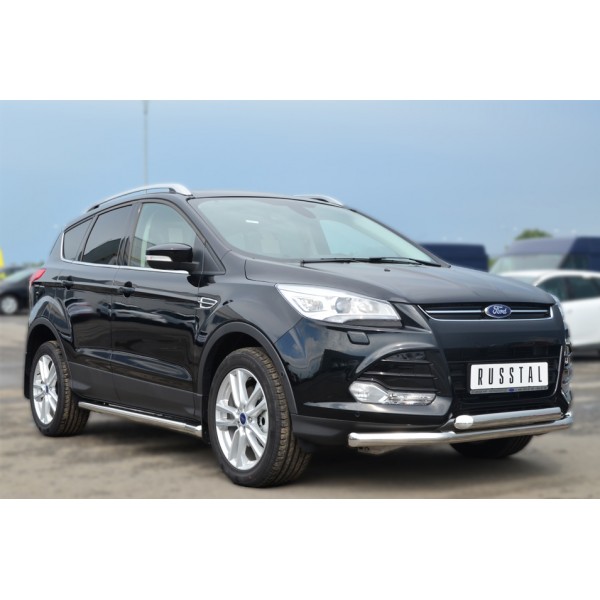 FORD KUGA 2012-2015 Пороги труба d63 (вариант 1) FGT-0013801