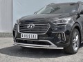 HYUNDAI SANTA FE GRAND 2016-2018 Защита переднего бампера d42 дуга-d42 дуга HSFZ-002731