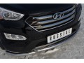 Hyundai Santa Fe 2012-2015 Защита переднего бампера d63 ( секции) d63 (дуга) HSFZ-001216