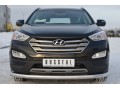 Hyundai Santa Fe 2012-2015 Защита переднего бампера d76 (секции) HSFZ-001218