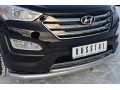 Hyundai Santa Fe 2012-2015 Защита переднего бампера d76/42 (секции-дуга) HSFZ-001220