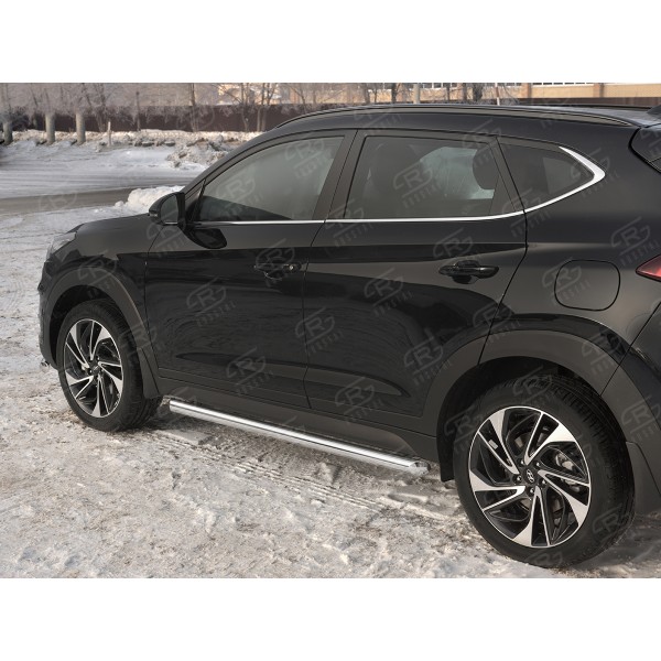 HYUNDAI TUCSON 2018- Пороги труба d63 (вариант 1) HTT-0031001