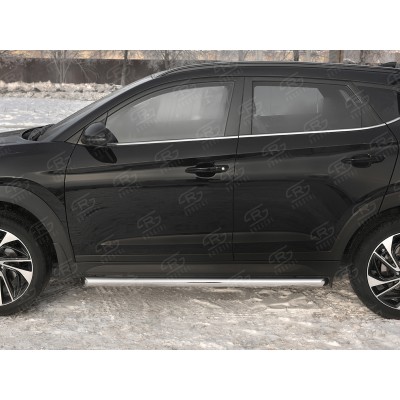 HYUNDAI TUCSON 2018- Пороги труба d63 (вариант 1) HTT-0031001