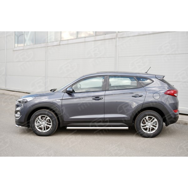 HYUNDAI Tucson 2015-2017 Пороги труба d63 (вариант 1) HTT-0022351