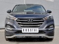 HYUNDAI Tucson 2015-2017 Защита переднего бампера Ф63 волна с надписью HTZ-002228