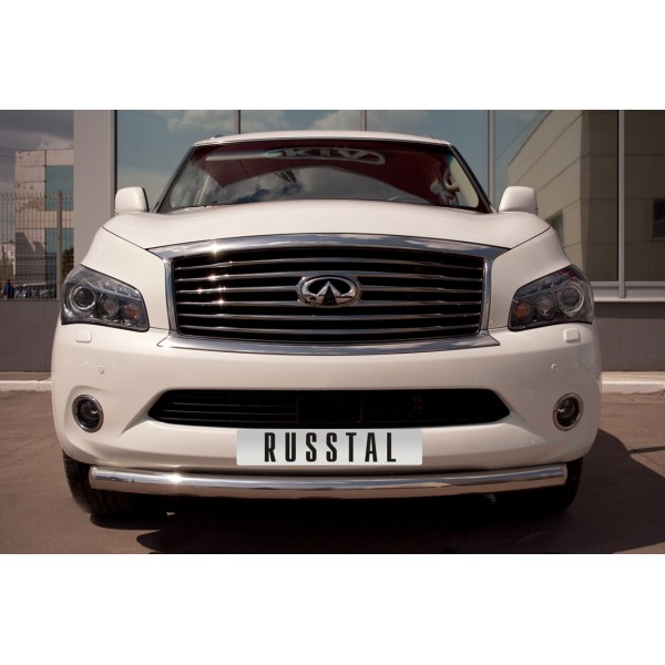 Infiniti QX 56 2010-2014 защита переднего бампера d76 INZ-000324