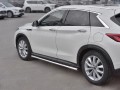 INFINITI QX50 2018- Пороги труба 120х60 овал с проступью IQX5O-003080