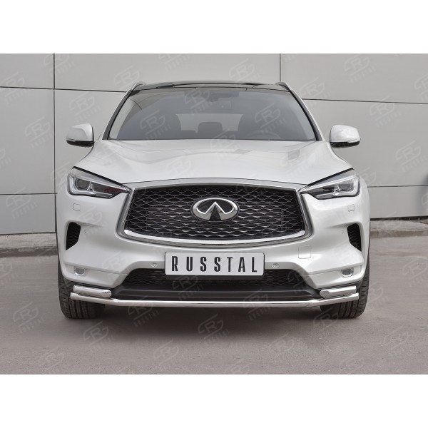 INFINITI QX50 2018- Защита переднего бампера d42 секции-d42х2 дуга IQX5Z-003078