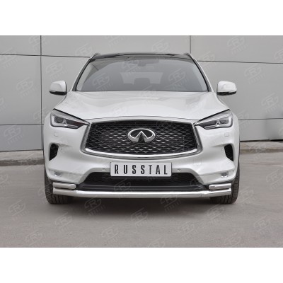 INFINITI QX50 2018- Защита переднего бампера d63 секции-d42х2 дуга IQX5Z-003079