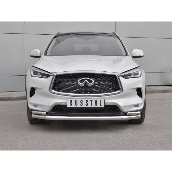 INFINITI QX50 2018- Защита переднего бампера d63 секции-d42х2 дуга IQX5Z-003079