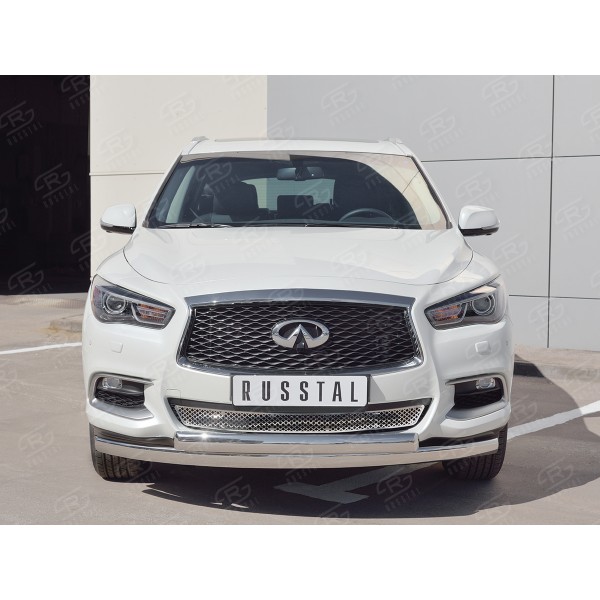 INFINITI QX60 2016- Защита переднего бампера d75х42 дуга-75х42 дуга IQXZ-002674