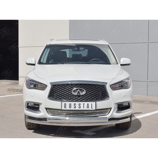 INFINITI QX60 2016- Защита переднего бампера d63 дуга-d75х42 дуга IQXZ-002677