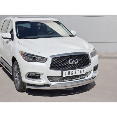 INFINITI QX60 2016- Защита переднего бампера d63 дуга-d75х42 дуга IQXZ-002677