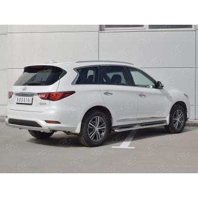 INFINITI QX60 2016- Защита заднего бампера d75х42 дуга IQXZ-002684