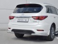 INFINITI QX60 2016- Защита заднего бампера уголки d76 секции IQXZ-002690