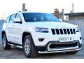 JEEP Grand Cherokee 2013 Защита порогов d76 с накладкой (вариант 1) JGCT-0015301