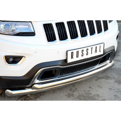 JEEP Grand Cherokee 2013 Защита переднего бампера d76 (дуга) d63 (дуга) JGCZ-001526