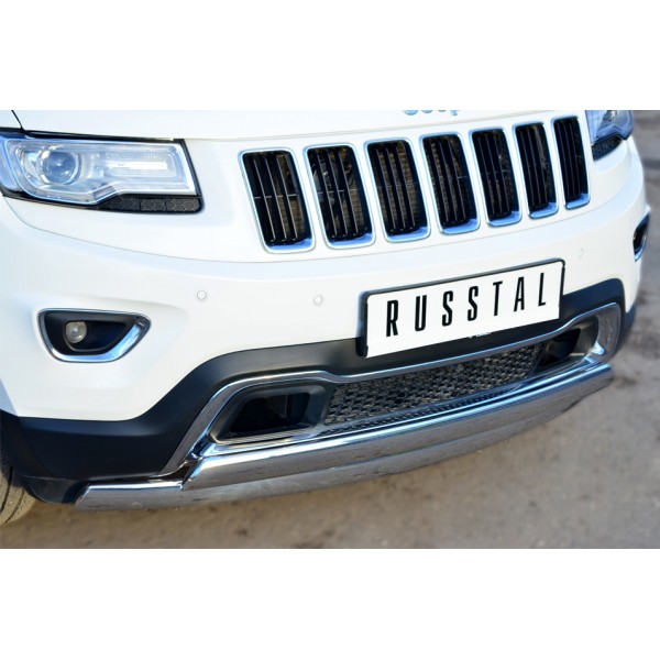 JEEP Grand Cherokee 2013 Защита переднего бампера 75*42 (дуга) 75*42 (дуга) JGCZ-001527