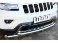 JEEP Grand Cherokee 2013 Защита переднего бампера d76 (дуга) d76х2 (дуга)+клыки JGCZ-001528