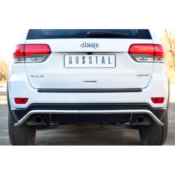 JEEP Grand Cherokee 2013 Защита заднего бампера d42 (волна) JGCZ-001533