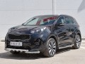 KIA SPORTAGE 2016-2018 Защита переднего бампера d63дуга-d63 уголки+клыки KSZ-002287