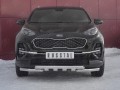 KIA SPORTAGE 2018- Защита переднего бампера d63дуга-d63 уголки+клыки KSZ-003186