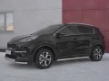 KIA SPORTAGE 2018- Защита переднего бампера d63дуга-d63 уголки+клыки KSZ-003186