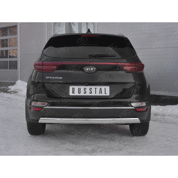 KIA SPORTAGE 2018- Защита заднего бампера 75х42 дуга KSZ-003192