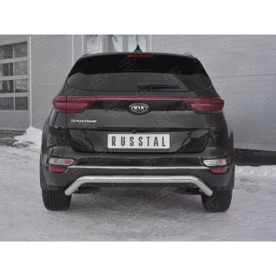 KIA SPORTAGE 2018- Защита заднего бампера d63 волна под машину KSZ-003194