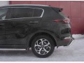 KIA SPORTAGE 2018- Защита заднего бампера d63 волна под машину KSZ-003194