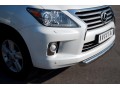 Lexus LX 570 2012-2015 Защита переднего бампера d76 (короткая) LLXZ-000860