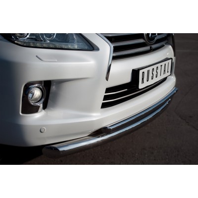 Lexus LX 570 2012-2015 Защита переднего бампера d76/42 (дуга) LLXZ-000862