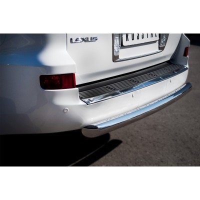Lexus LX 570 2012-2015 Защита заднего бампера d76 (дуга) LLXZ-000867