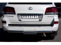 Lexus LX 570 2012-2015 Защита заднего бампера d76 (ступень) LLXZ-000868