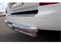 Lexus LX 570 2012-2015 Защита заднего бампера d76/d42 (ступень) LLXZ-000869