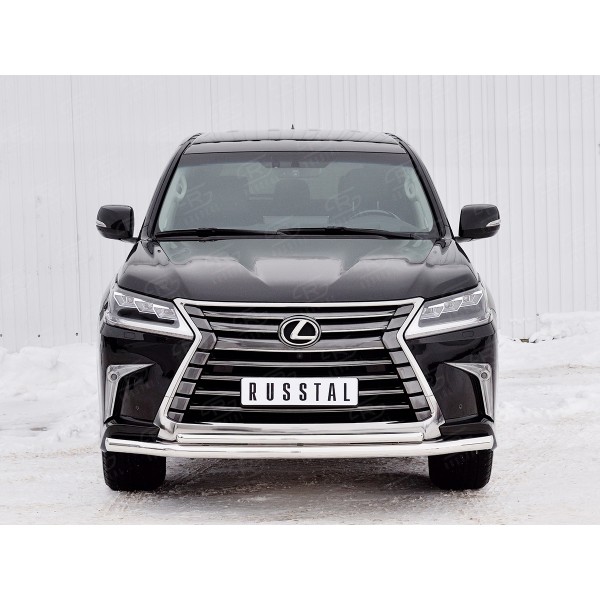 LEXUS LX450d-LX570 2015 (кроме F-Sport) Защита переднего бампера d63 секция-d42 дуга LLX4Z-002513