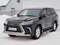 LEXUS LX450d-LX570 2015 (кроме F-Sport) Защита переднего бампера d63 секция-d42 дуга LLX4Z-002513