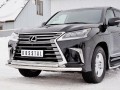 LEXUS LX450d-LX570 2015 (кроме F-Sport) Защита переднего бампера d63 секция-d42 дуга LLX4Z-002513