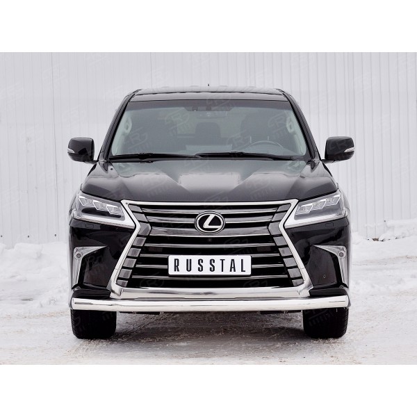 LEXUS LX450d-LX570 2015 (кроме F-Sport) Защита переднего бампера d76 секция LLX4Z-002516