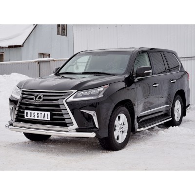 LEXUS LX450d-LX570 2015 (кроме F-Sport) Защита переднего бампера d76 секция LLX4Z-002516